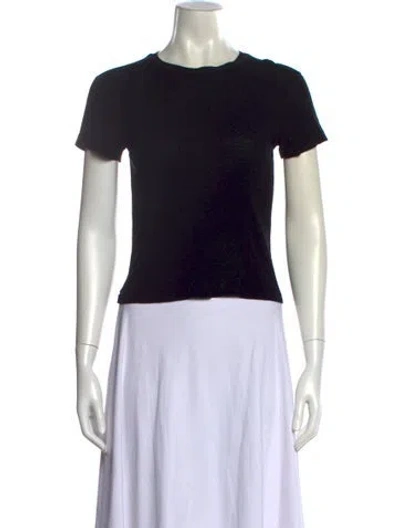 Pre-owned Re/done Crew Neck Short Sleeve T-shirt In Black