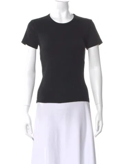 Pre-owned Re/done Crew Neck Short Sleeve T-shirt In Black