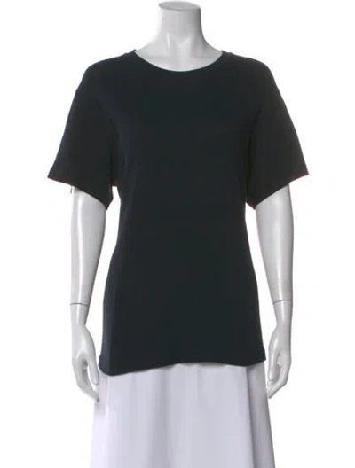 Pre-owned Re/done Crew Neck Short Sleeve T-shirt In Black