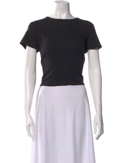Pre-owned Re/done Crew Neck Short Sleeve T-shirt In Black