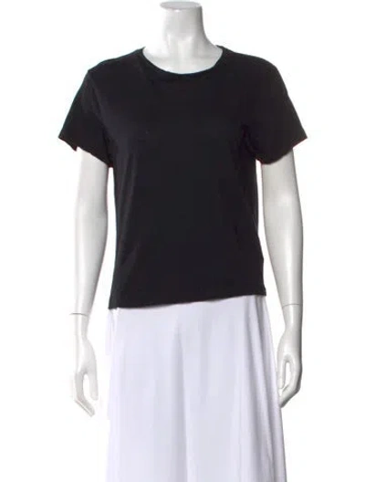 Pre-owned Re/done Crew Neck Short Sleeve T-shirt In Black