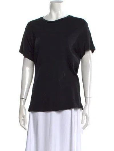 Pre-owned Re/done Crew Neck Short Sleeve T-shirt In Black