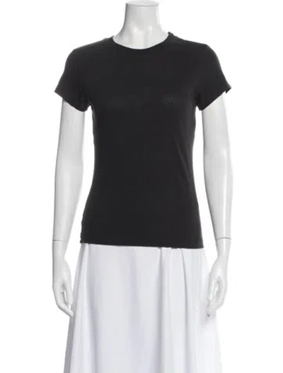 Pre-owned Re/done Crew Neck Short Sleeve T-shirt In Black
