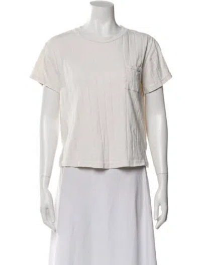 Pre-owned Re/done Crew Neck Short Sleeve T-shirt In Gray