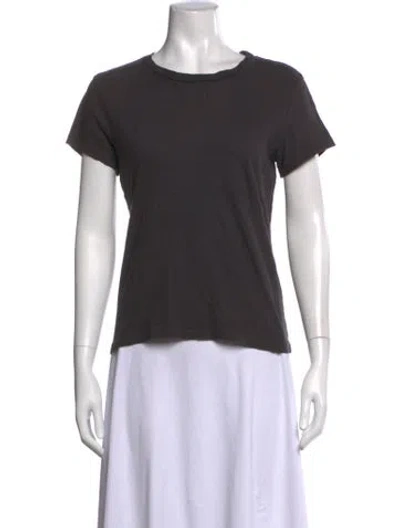 Pre-owned Re/done Crew Neck Short Sleeve T-shirt In Grey