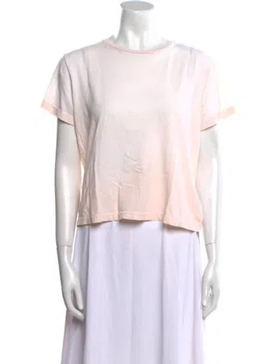 Pre-owned Re/done Crew Neck Short Sleeve T-shirt In Neutral