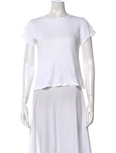 Pre-owned Re/done Crew Neck Short Sleeve T-shirt In Neutral