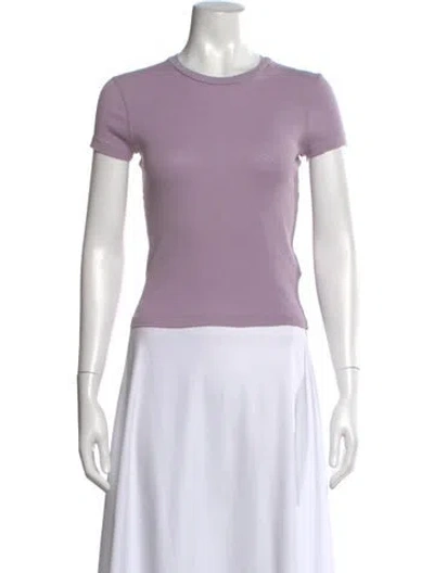 Pre-owned Re/done Crew Neck Short Sleeve T-shirt In Purple