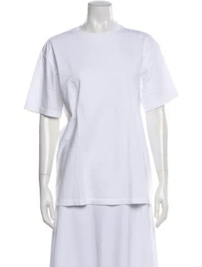 Pre-owned Re/done Crew Neck Short Sleeve T-shirt In White