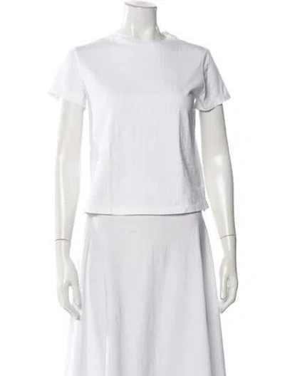 Pre-owned Re/done Crew Neck Short Sleeve T-shirt In White