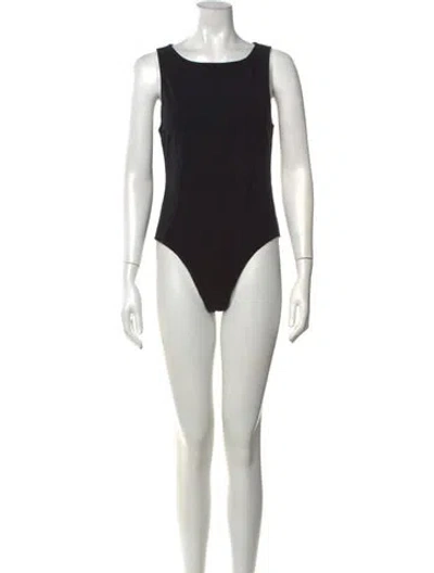 Pre-owned Re/done Crew Neck Sleeveless Bodysuit In White
