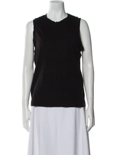 Pre-owned Re/done Crew Neck Sleeveless Top In Black