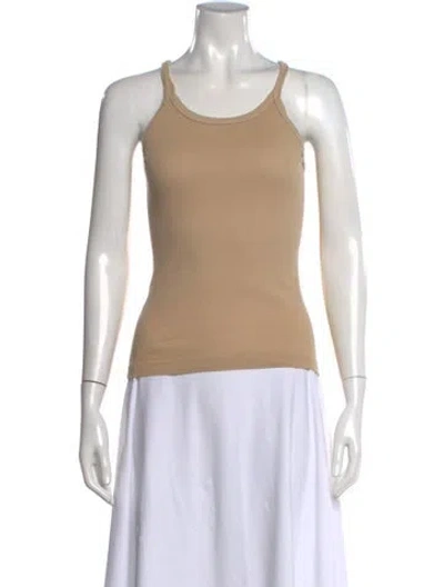 Pre-owned Re/done Crew Neck Sleeveless Top In Neutral