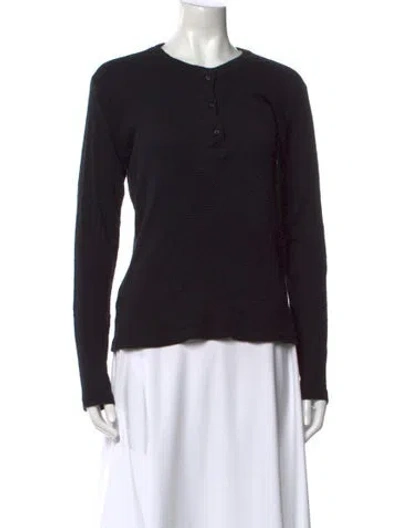 Pre-owned Re/done Crew Neck Sweater In Black