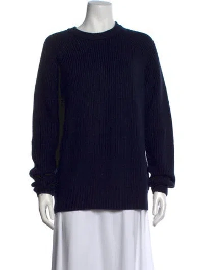 Pre-owned Re/done Crew Neck Sweater In Blue