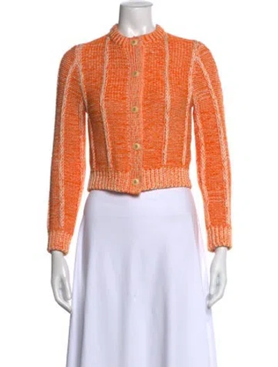 Pre-owned Re/done Crew Neck Sweater In Orange