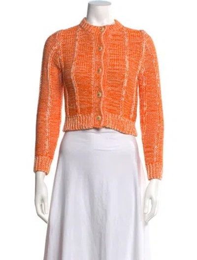 Pre-owned Re/done Crew Neck Sweater In Orange