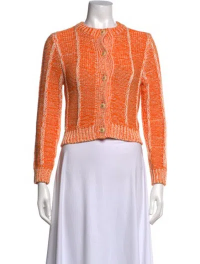 Pre-owned Re/done Crew Neck Sweater In Orange