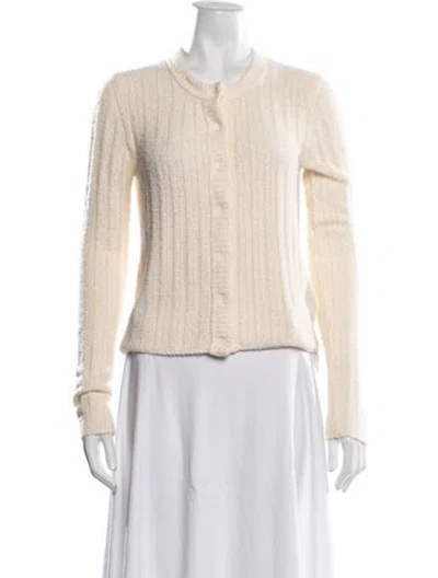 Pre-owned Re/done Crew Neck Sweater In White