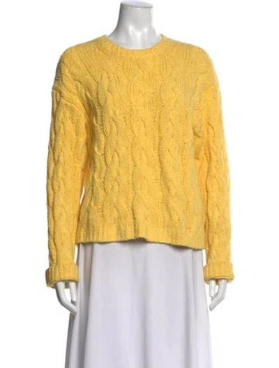 Pre-owned Re/done Crew Neck Sweater In Yellow