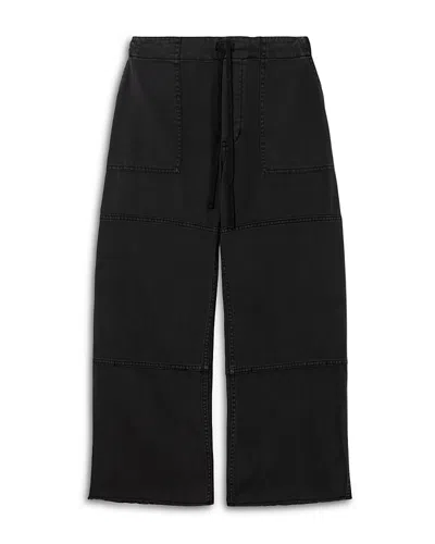 Re/done Crop Beach Pants In Black