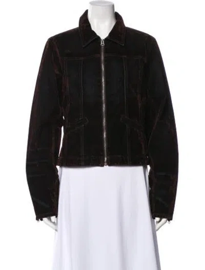 Pre-owned Re/done Denim Jacket In Black