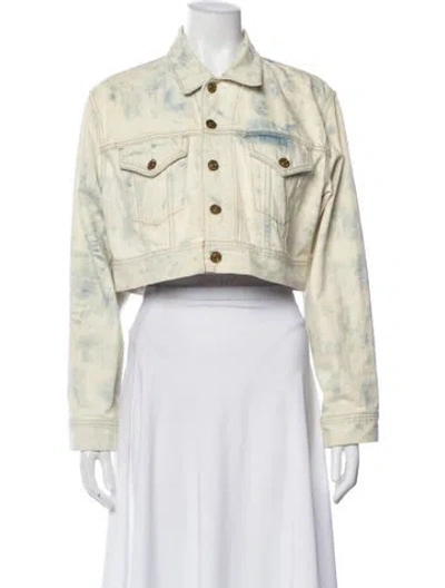 Pre-owned Re/done Denim Jacket In Neutral