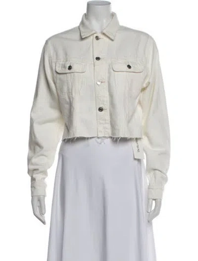 Pre-owned Re/done Denim Jacket In Neutrals