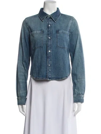 Pre-owned Re/done Denim Jacket W/ Tags In Blue