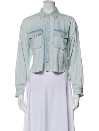 Pre-owned Re/done Denim Jacket W/ Tags In Blue