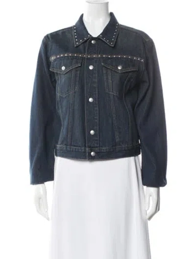Pre-owned Re/done Denim Jacket W/ Tags In Blue