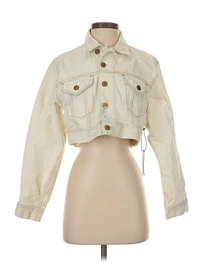 Re/done Denim Jacket In White