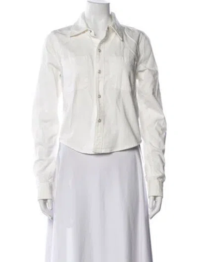 Pre-owned Re/done Denim Jacket In White