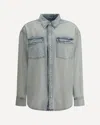Re/done Denim Shirt In Blue