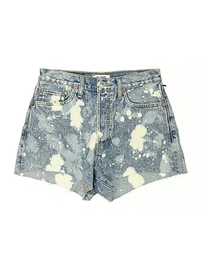 Re/done Denim Shorts In Blue