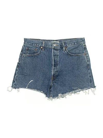 Pre-owned Re/done Denim Shorts In Blue