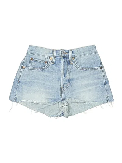 Pre-owned Re/done Denim Shorts In Blue