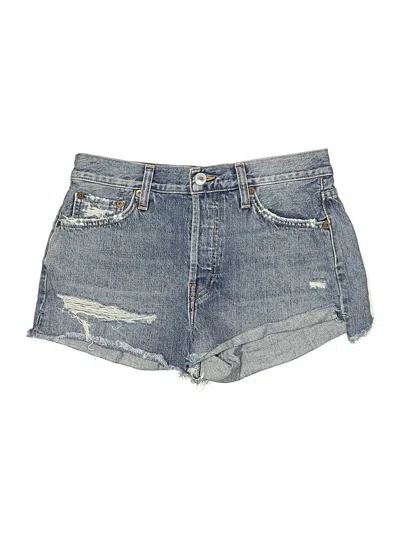 Pre-owned Re/done Denim Shorts In Blue