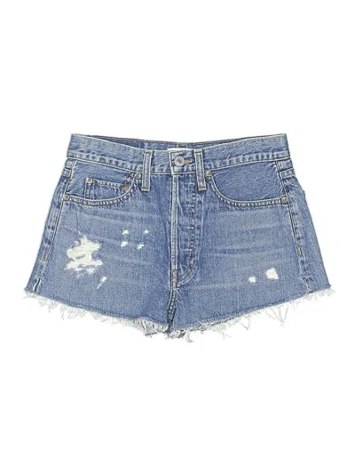 Pre-owned Re/done Denim Shorts In Blue