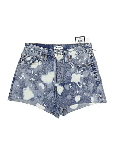 Re/done Denim Shorts In Blue