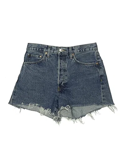 Pre-owned Re/done Denim Shorts In Blue