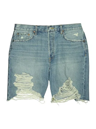 Re/done Denim Shorts In Blue
