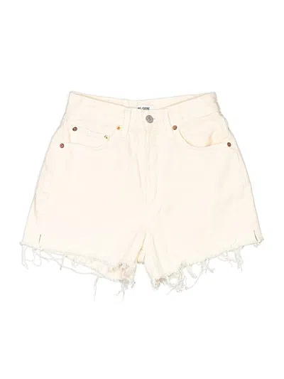 Pre-owned Re/done Denim Shorts In White
