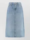 Re/done Denim Skirt With Pockets And Slit