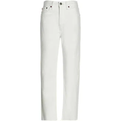 Re/done Denim White In Neutral