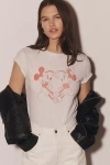 Re/done Disney Heart Hands Classic Tee In White