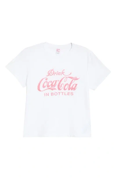 Re/done Drink Coca-cola Graphic T-shirt In White
