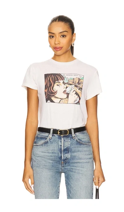 Re/done Drinking About You Classic Tee In Black