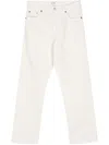 Re/done Easy Straight-leg Cropped Jeans In Neutrals