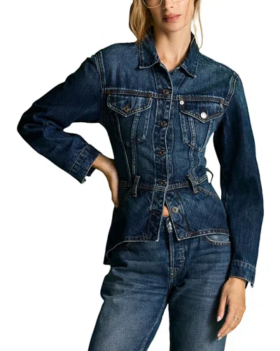 Re/done First Edition Denim Jacket In Blue